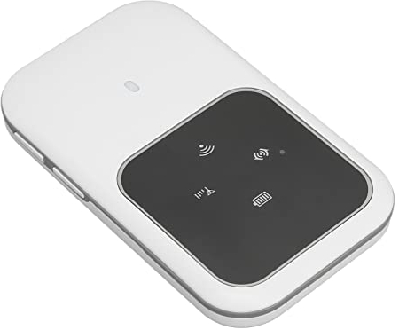 Dioche WLAN Router SIM Karte, M80 Mobiler WLAN Hotspot mit Plug-in-Karte, schlank, 150 Mbit/s Download, 50 Mbit/s Upload, tragbarer 4G Router mit LED Anzeige für Outdoor Autofahrten