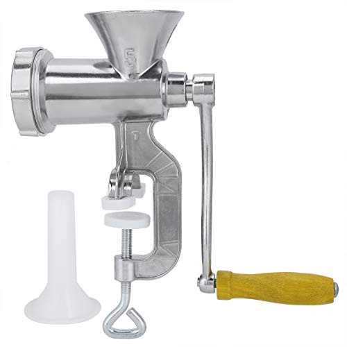Manual Meat Grinder, Sausage Maker Machine with Table Clamp Aluminum Alloy Meat Grinder Sausage Filler Machine, for Mincing Meat Sausage Biscuits Kitchen Gadgets