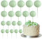 ASTARON 20 Mini Green Ball Cake Picks & Balls - Light Green, 2 Pcs Toppers for Weddings & Birthdays