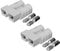 Offgridtec 2er Pack SJ50 Batterieanschlüsse für 4-6mm² Kabel, Anderson SB50 Kompatibel, Sichere Kontaktstifte, Robustes Polycarbonat, 50A 600V Anderson Stecker für Solarmodule & Ladecontroller