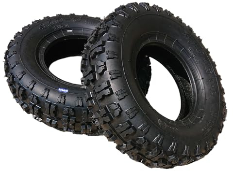 HMParts 2 X Pneu 4.10-6 Quad Enfants Chasse-Neige Tondeuse Autoportée Tracteur de Pelouse