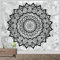 LLGWGL Abstrakte-Skizze Wandteppich Mandala Natur - Aesthetic Kuss Schwarz und Weiß Wandtuch Kunst Wandbehang für Schlafzimmer (Mandala 2，230×180cm)