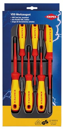 KNIPEX 00 20 12 V05 VDE PlusMinus/Slotted Screwdriver Set