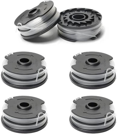SIGANDG 6 Stück Spulenschneider für Parkside, Ersatzspule Rasentrimmer für LIDL Parkside PRT 550 A1/A3, PRTA 20-Li A1/B2/C3, PRT 300 A1-10 m ⌀1,6 mm