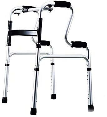 Gehhilfe für Senioren, Treppen hoch und runter, leichte Gehhilfe aus Aluminium, verstellbare Mobilitätshilfe, einziehbarer Vierspitzstock (A), doppelter Komfort, voller Sterne