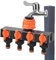 Répartiteur de tuyau d'arrosage 4 voies, distributeur d'eau 4 voies | Répartiteur de robinet extérieur | Répartiteur de robinet d'extérieur, accessoire de jardin robuste et pratique pour une
