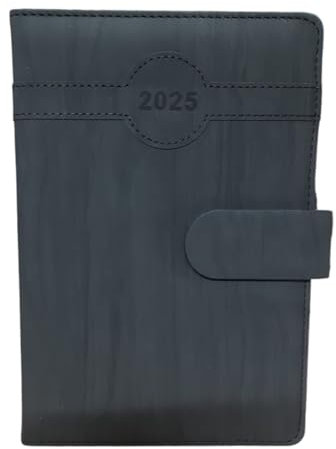 Terminplaner 2025 Tagesplaner 3 Formate A5 A6 Pocket aufgeteilt für Tage Taschenformat Hardcover Stundenmarker Verschluss Clip oder Feder (Tafel, A5-73284)