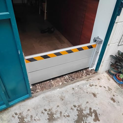 MIAOXIAO Barriere Antiallagamento in Alluminio per Porte D'ingresso Paratia Antiallagamento Protezione Antiallagamento Riutilizzabile per Porte/Garage/Domestici,01,100X80CM