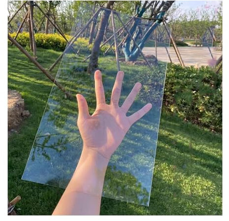 GOFQB Placas policarbonato, Cubierta de Techo Techo pérgola Transparente Anti-UV for Dosel, cochera, Fácil de Cortar(1x4m)