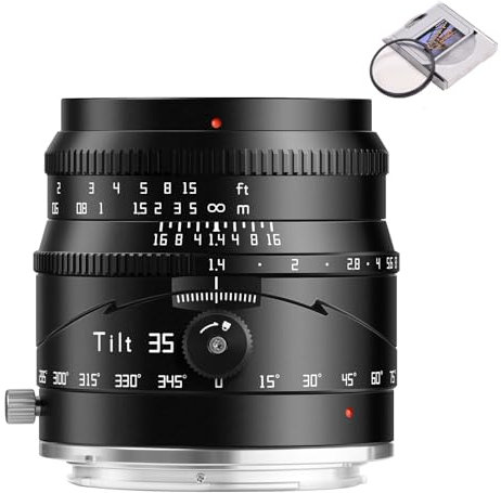 TTArtisan Tilt 35mm F1.4 APS-C Frame Large Aperture Lens with 52mm UV Lens Filter Compatible with NIkon Z Mount Cameras Z50,ZFC,Z30