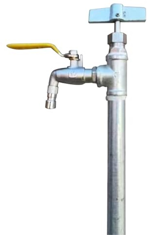 Frostsicherer Freistehender Wassersäule Garten, Auslaufsicherer Außenwasserhahn, Frostfreier Wasserzapfsäule Garten(100cm/39in)