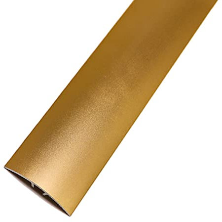 SUCHETA Transition Strip Smooth Floor Edge Transition Strip,Cuttable Aluminum Door Mat Entrance Thresholds,Height Difference Within 1.5cm/