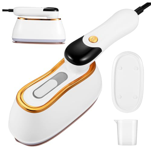 Veemoon Handdampfer mit Großer Wassertank Leistungsstarker Dampfdurchdringung Verstellbare Dampfstufen Kompakt Leicht für Reisen und Schnelles Glätten von Kleidung