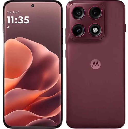Motorola Edge 70 Pro Dual SIM 256GB ROM + 8GB RAM (solo GSM, no CDMA), Smartphone 5G desbloqueado de fábrica (Pantone Zinfandel) - Versión internacional