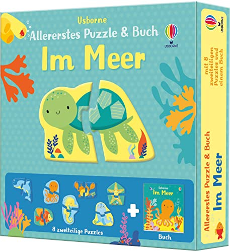 Allererstes Puzzle & Buch: Im Meer: acht 2-teilige Puzzles plus Bilderbuch (Allererstes-Puzzle-und-Buch-Reihe)