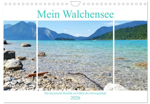 Mein Walchensee - Die bayerische Karibik zu Füßen des Herzogstands (Wandkalender 2026 DIN A4 quer), CALVENDO Monatskalender: Der Walchensee in Oberbayern im Jahresverlauf (CALVENDO Natur)