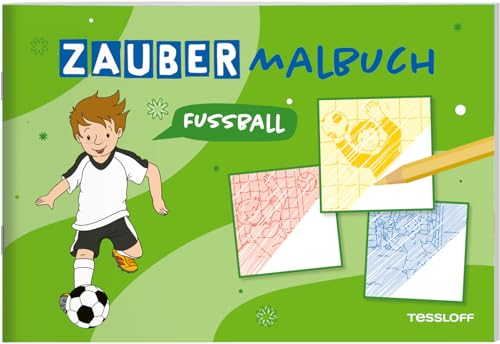 Zaubermalbuch. Fußball | Schraffieren mit Überraschungseffekt