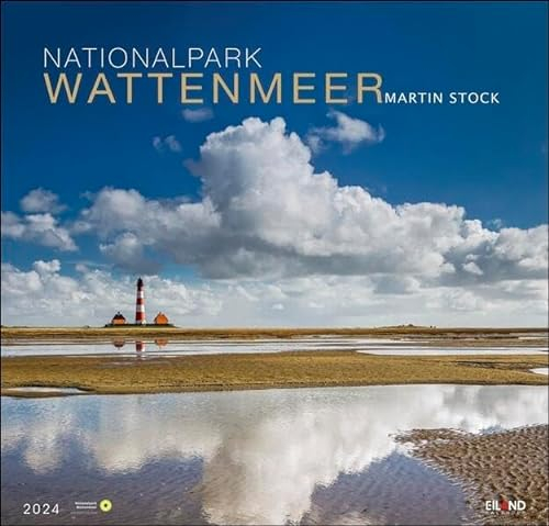 Nationalpark Wattenmeer Kalender 2024. Großer Foto-Wandkalender. Landschaften-Kalender 2024 mit atemberaubenden Fotos vom Wattenmeer. 48 x 46 cm Querformat.: Martin Stock