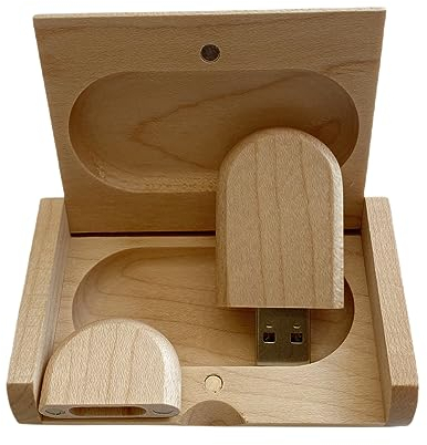 Yaxiny Maple Wood 2.0 1GB USB Flash Drive USB Disk Memory Stick with Wooden Box