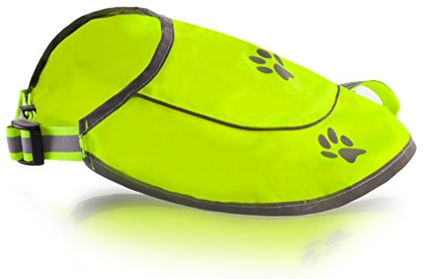 Hundeweste Sicherheit reflektierende-Hunting Wasserdichte Weste für beste Sicht bei Tag und Nacht mit Verschlüsse, Steckverbinder Komfortable einstellbare Größe XS S M L XL XXL Orange/Gelbe(XXL,Yello)