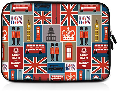 Sidorenko 17-17,3 Zoll Laptop Hülle - Laptoptasche aus Neopren, 42 Designer Case zur Auswahl