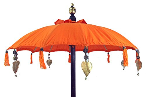 Zeremonienschirm, asiatischer Dekoschirm - orange / Wohnaccessoires für Balkon und garten