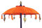 GURU SHOP Zeremonienschirm, Asiatischer Dekoschirm - Orange, 250x190x190 cm, Zier- & Sonnenschirme