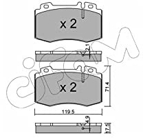 CIFAM 822-563-5 Bremsbeläge