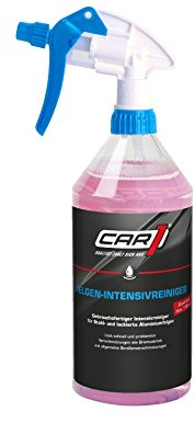 CAR1 Felgen-Intensivreiniger Felge Felgen Reiniger Reinigung Aussenreinigung Aufbereitung Wheel Rim Cleaner Pumpsprayflache ohne Sprühpistole 1L