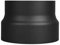 LANZZAS Riduzione del tubo della stufa da Ø 200 mm a Ø 180 mm – Colore: nero metallizzato – riduzione del tubo di fumo