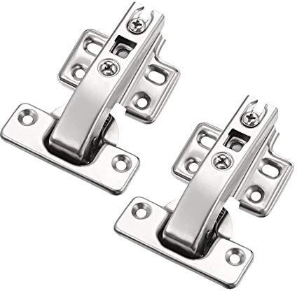 sourcing map Bisagras de 90 grados armario Bisagra oculta de puerta plegable doble carga de ángulo cocina 2 Pcs