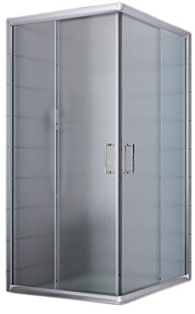 Idralite Box Mampara de Ducha Rectangular 80x120 H185 Impreso C 6mm Mod. Alabama