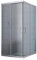 Idralite Eckeinstieg Duschkabine Rechteckig 120x80 H185 Satiniert 6mm Glas Mod. Alabama