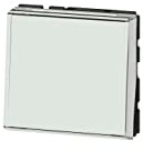 Legrand 077043L Poussoir ou Poussoir Inverseur, Porte-étiquette Mosaic Easy-led, 2 Modules, 6A, 250V, Blanc Antimicrobien