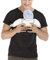 amropi Homme Porte Bébés Kangourou Manches Courtes T-Shirts (Noir,M)