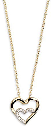 Xenox XS2794G Kette mit Anhänger Damen Herz Love Story Silber Gold