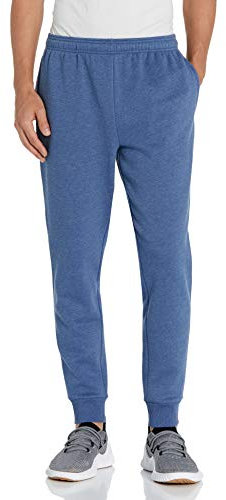 Amazon Essentials Pantaloni Sportivi da Jogging Taglio Rilassato, in Pile, vestibilità Comoda Uomo, Blu Puntinato, S