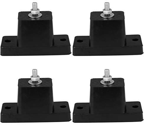 VILLCASE 4 Pièces Support Climatiseur Exterieur, Coussin de Choc pour Climatisation, Support Climatisation pour Aux Climatiseurs Intérieurs et Extérieurs (Noir)