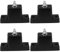 VILLCASE 4 Pièces Support Climatiseur Exterieur, Coussin de Choc pour Climatisation, Support Climatisation pour Aux Climatiseurs Intérieurs et Extérieurs (Noir)