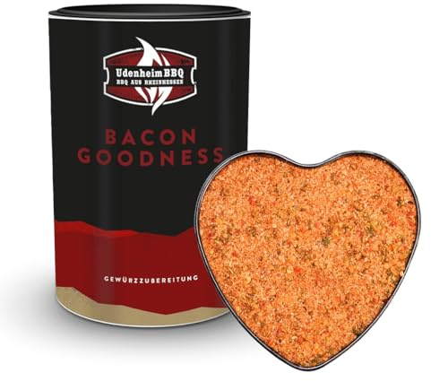 Royal Spice Udenheim BBQ Bacon Goodness Rub 120g – Allround BBQ Einzigartigem Geschmackserlebnis - Aroma, Süße & milder Schärfe – Vegan - für Fleisch, Fisch, Gemüse