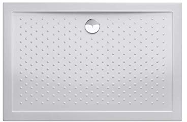 Durovin Bathrooms 1000 x 700 x 40mm Shower Tray Anti Slip Surface, Acrylic Material,Various Sizes, Rectangular Shape