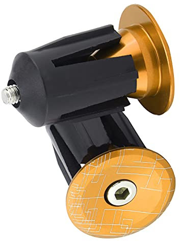 RiToEasysports Fahrrad Lenkerendstopfen, 2 Stück Fahrrad Lenkerendkappen Stopfen für Mountainbike Rennrad Faltrad MTB(Gold) Fahrradzubehör Fahrt