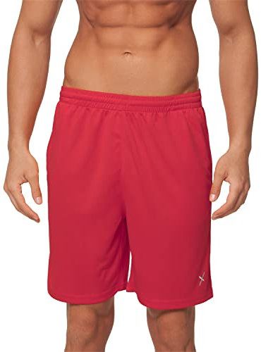 CFLEX Herren Fitness Shorts Kurze Sport Hose - Rot L