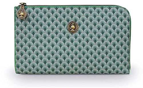 Pip Studio Cosmetic Zipper Pouch Suki Green