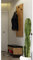Lomadox Garderobe Hakenpaneel mit Schuhbank in Artisan Eiche Nb. mit schwarz, B/H/T ca. 62/210/40 cm