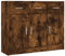 vidaXL Sideboard, Kommode mit viel Stauraum, Mehrzweckschrank Schrank mit Türen Schubladen, Beistellschrank Anrichte Wohnzimmer, Räuchereiche Holzwerkstoff