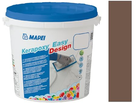 Mapei Kerapoxy Easy Design 144 Chocolat 3 kg – Colle bi-composant et mortier décoratif pour joints