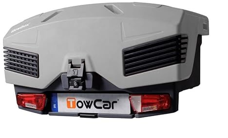 TowBox EVO Urban Gepäckbox für Anhängerkupplung | Transportbox | Gepäckträger - 1200 x 670 x 650 (Classic Gray)