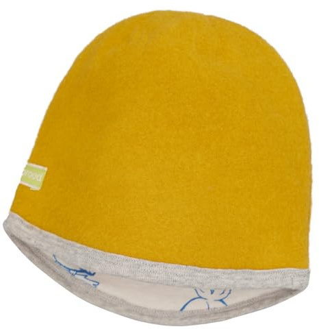 loud + proud Unisex Kinder Wollfleece, GOTS Zertifiziert Mütze