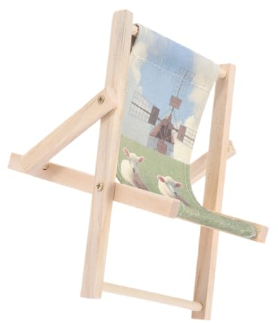 BESTonZON 2St Stuhl telefonhalter Puppenhausmöbelmodell Telefon-Tischständer Strandstuhl klappbare handyhalterung Liegestühle Tablet-Halter universeller Handyhalter Desktop-Telefonständer